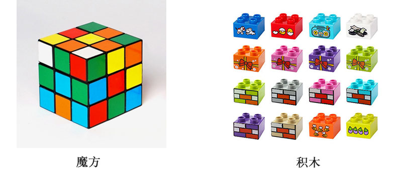 魔方和積木打印解決方案，積木個性化定制打印圖